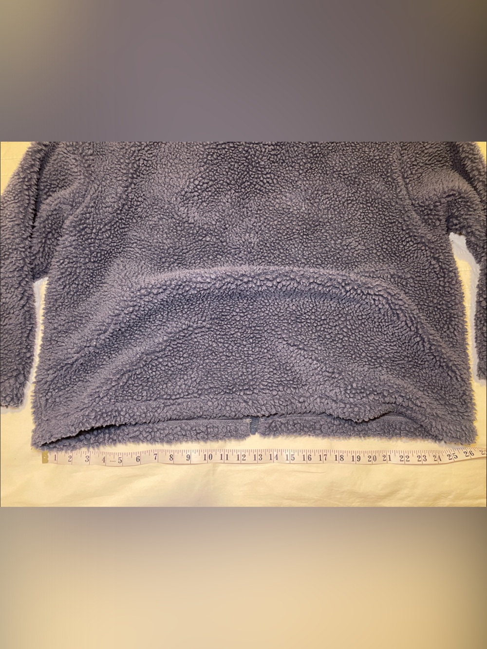 NIKE Sweater Sherpa Navy Faux Fur Swoosh Zip Jacket White Swoosh Vintage Retro - Picture 12 of 12